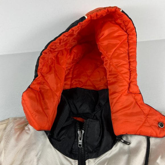 VTG Pro Player Philadelphia Flyer Jacket Adult Extra Large Black Full Zip Puffer - Picture 5 of 16